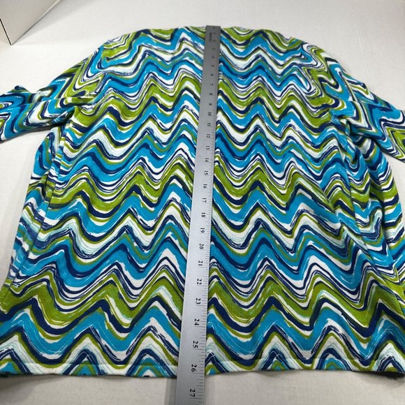 Breckenridge Women's Size Medium Blouse Long Sleeve Attached Shirt Preowned - Picture 13 of 13